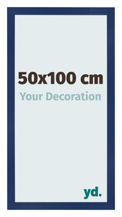 Bilderrahmen 50x100cm Dunkelblau Gewischt MDF Bologna Vorne Messe | Yourdecoration.at