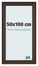 Bilderrahmen 50x100cm Eiche Dunkel MDF Lazio Vorne Messe | Yourdecoration.at