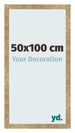 Bilderrahmen 50x100cm Gold Antik MDF Bologna Vorne Messe | Yourdecoration.at