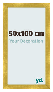 Bilderrahmen 50x100cm Gold Vintage MDF Pisa Vorne Messe | Yourdecoration.at
