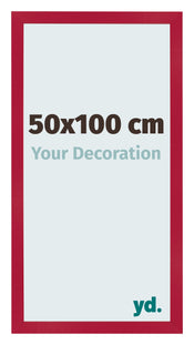 Bilderrahmen 50x100cm Rot MDF Bologna Vorne Messe | Yourdecoration.at