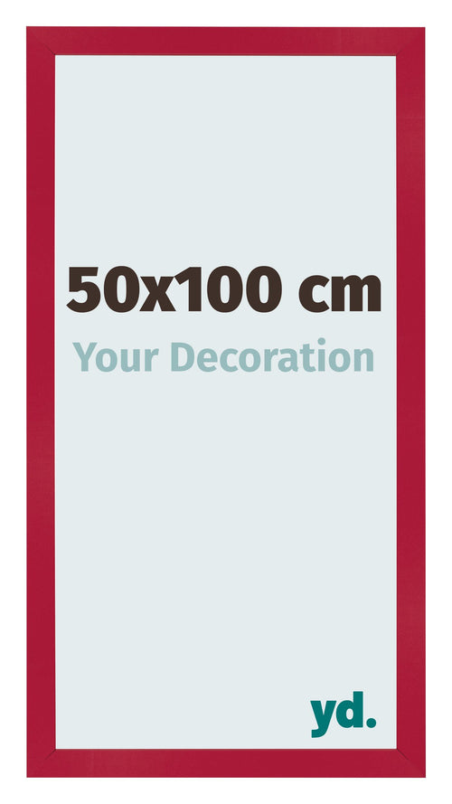 Bilderrahmen 50x100cm Rot MDF Bologna Vorne Messe | Yourdecoration.at
