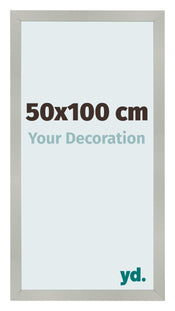 Bilderrahmen 50x100cm Silber Matt MDF Bologna Vorne Messe | Yourdecoration.at