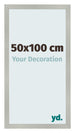 Bilderrahmen 50x100cm Silber Matt MDF Bologna Vorne Messe | Yourdecoration.at