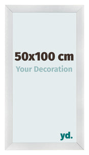 Bilderrahmen 50x100cm Silber Schwarz Gewischt MDF Pisa Vorne Messe | Yourdecoration.at