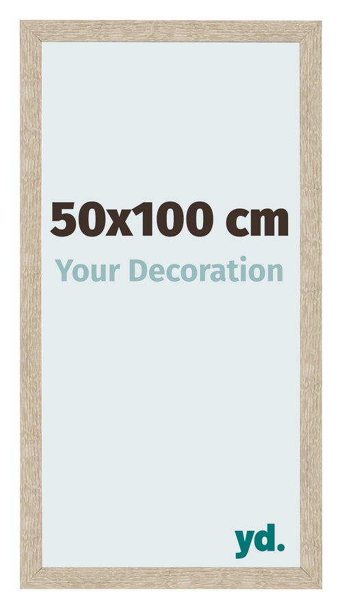 Bilderrahmen 50x100cm Sonoma Eiche MDF Bologna Vorne Messe | Yourdecoration.at
