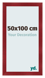 Bilderrahmen 50x100cm Weinrot Gewischt MDF Pisa Vorne Messe | Yourdecoration.at