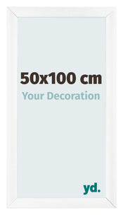 Bilderrahmen 50x100cm Weiß Vintage MDF Pisa Vorne Messe | Yourdecoration.at