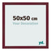 Bilderrahmen 50x50 cm Weinrot Gewischt MDF Bologna Vorne Messe | Yourdecoration.at