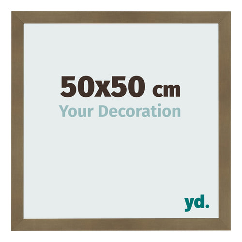 Bilderrahmen 50x50cm Bronze Dekor MDF Bologna Vorne Messe | Yourdecoration.at