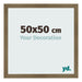 Bilderrahmen 50x50cm Bronze Dekor MDF Bologna Vorne Messe | Yourdecoration.at
