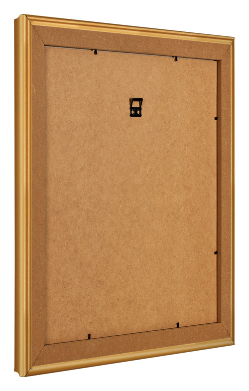 Bilderrahmen 50x50cm Gold Matt MDF Lazio Ruckseite Schrag | Yourdecoration.at