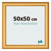 Bilderrahmen 50x50cm Gold Matt MDF Lazio Vorne Messe | Yourdecoration.at
