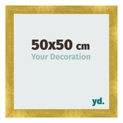 Bilderrahmen 50x50cm Gold Vintage MDF Pisa Vorne Messe | Yourdecoration.at