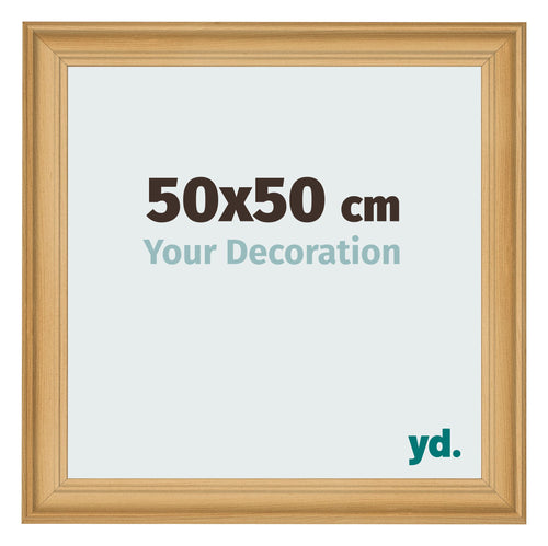 Bilderrahmen 50x50cm Kiefer Gemasert MDF Lazio Vorne Messe | Yourdecoration.at