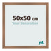 Bilderrahmen 50x50cm Kupfer Dekor MDF Bologna Vorne Messe | Yourdecoration.at
