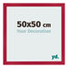 Bilderrahmen 50x50cm Rot MDF Bologna Vorne Messe | Yourdecoration.at