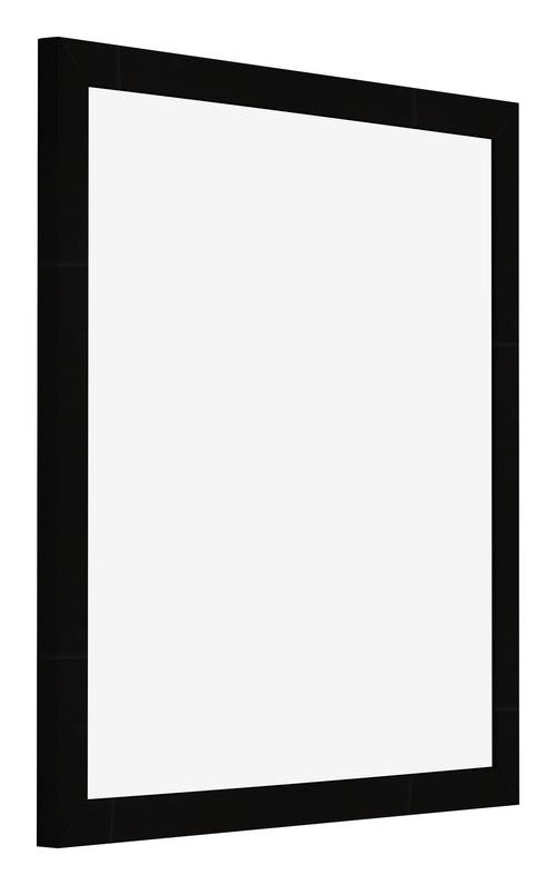 Bilderrahmen 50x50cm Schwarz Hochglanz MDF Bologna Vorne Schrag | Yourdecoration.at
