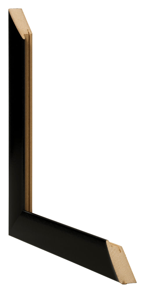 Bilderrahmen 50x50cm Schwarz Silber Poliert MDF Pisa Detail Querschnitte | Yourdecoration.at