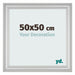 Bilderrahmen 50x50cm Silber Matt MDF Lazio Vorne Messe | Yourdecoration.at
