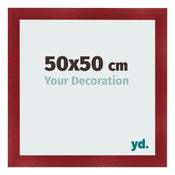 Bilderrahmen 50x50cm Weinrot Gewischt MDF Pisa Vorne Messe | Yourdecoration.at