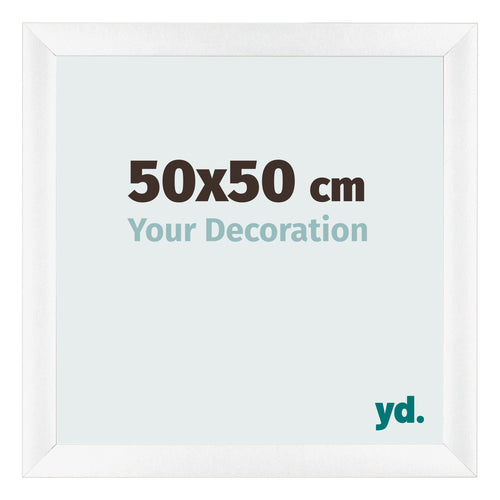 Bilderrahmen 50x50cm Weiß Vintage MDF Pisa Vorne Messe | Yourdecoration.at