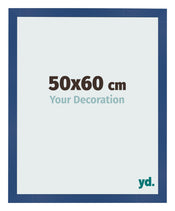 Bilderrahmen 50x60 cm Dunkelblau MDF Bologna Vorne Messe | Yourdecoration.at