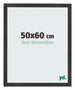 Bilderrahmen 50x60 cm Schwarz Matt MDF Bologna Vorne Messe | Yourdecoration.at