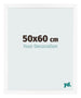 Bilderrahmen 50x60 cm Weiss Matt MDF Bologna Vorne Messe | Yourdecoration.at
