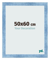 Bilderrahmen 50x60cm Hellblau Gewischt MDF Pisa Vorne Messe | Yourdecoration.at