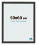 Bilderrahmen 50x60cm Schwarz Gemasert MDF Bologna Vorne Messe | Yourdecoration.at
