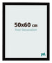 Bilderrahmen 50x60cm Schwarz Hochglanz MDF Bologna Vorne Messe | Yourdecoration.at