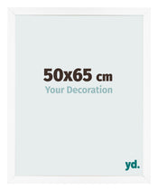 Bilderrahmen 50x65 cm Weiss Matt MDF Bologna Vorne Messe | Yourdecoration.at