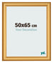 Bilderrahmen 50x65cm Gold Matt MDF Lazio Vorne Messe | Yourdecoration.at
