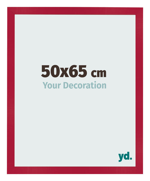 Bilderrahmen 50x65cm Rot MDF Bologna Vorne Messe | Yourdecoration.at