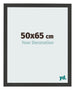 Bilderrahmen 50x65cm Schwarz Gemasert MDF Bologna Vorne Messe | Yourdecoration.at