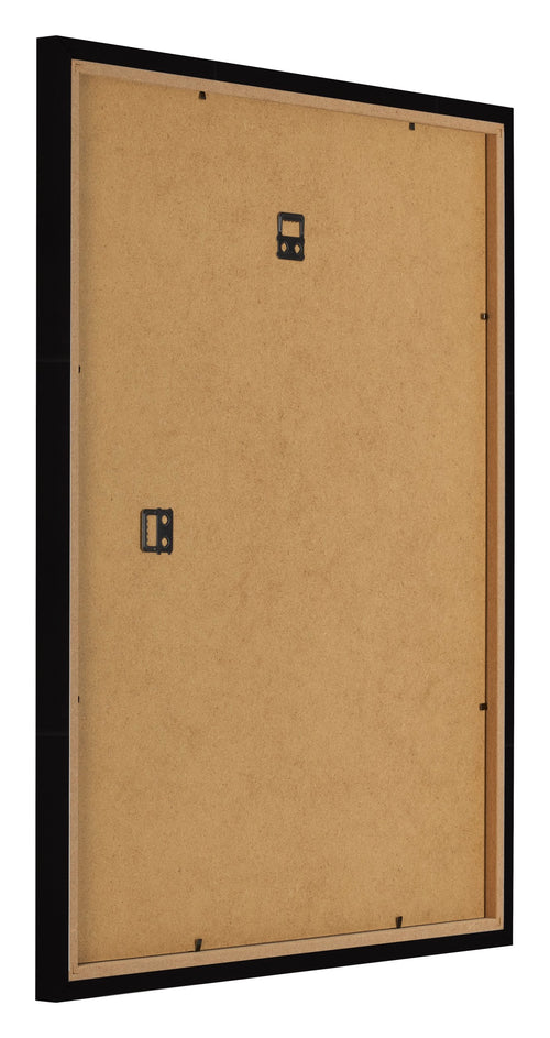 Bilderrahmen 50x65cm Schwarz Hochglanz MDF Bologna Ruckseite Schrag | Yourdecoration.at