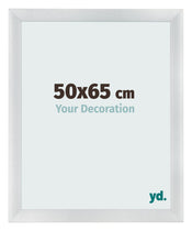 Bilderrahmen 50x65cm Silber Schwarz Gewischt MDF Pisa Vorne Messe | Yourdecoration.at