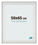 Bilderrahmen 50x65cm Weiss Gewischt MDF Lazio Vorne Messe | Yourdecoration.at