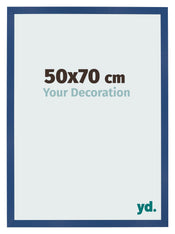 Bilderrahmen 50x70 cm Dunkelblau MDF Bologna Vorne Messe | Yourdecoration.at