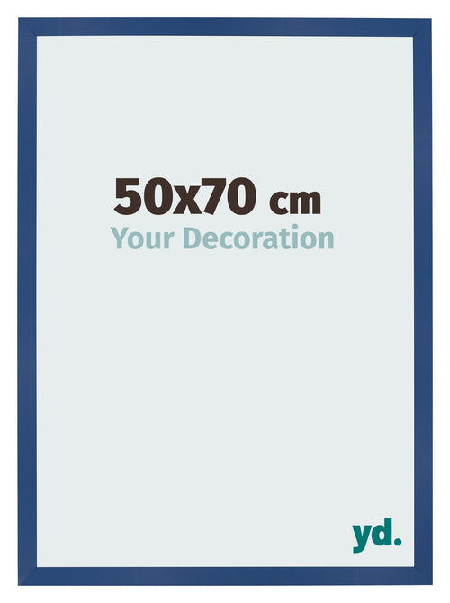 Bilderrahmen 50x70 cm Dunkelblau MDF Bologna Vorne Messe | Yourdecoration.at