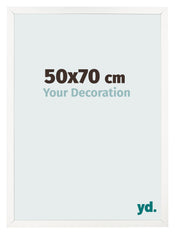 Bilderrahmen 50x70 cm Weiss Hochglanz MDF Bologna Vorne Messe | Yourdecoration.at