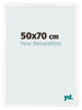 Bilderrahmen 50x70 cm Weiss Matt MDF Bologna Vorne Messe | Yourdecoration.at
