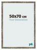Bilderrahmen 50x70cm Blau Gold Meliert MDF Bologna Vorne Messe | Yourdecoration.at