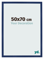 Bilderrahmen 50x70cm Dunkelblau Gewischt MDF Bologna Vorne Messe | Yourdecoration.at