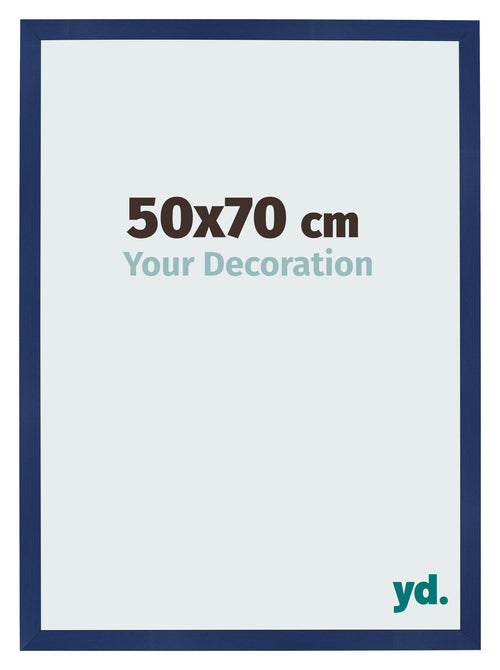 Bilderrahmen 50x70cm Dunkelblau Gewischt MDF Bologna Vorne Messe | Yourdecoration.at