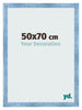 Bilderrahmen 50x70cm Hellblau Gewischt MDF Pisa Vorne Messe | Yourdecoration.at
