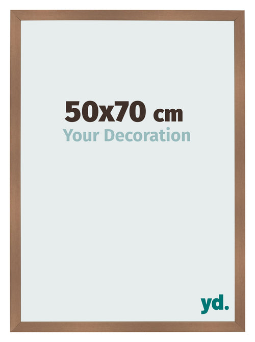 Bilderrahmen 50x70cm Kupfer Dekor MDF Bologna Vorne Messe | Yourdecoration.at