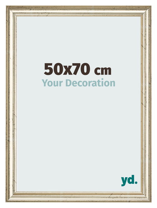 Bilderrahmen 50x70cm Metallglanz MDF Lazio Vorne Messe | Yourdecoration.at