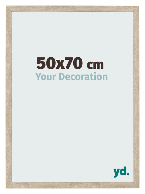 Bilderrahmen 50x70cm Sonoma Eiche MDF Bologna Vorne Messe | Yourdecoration.at